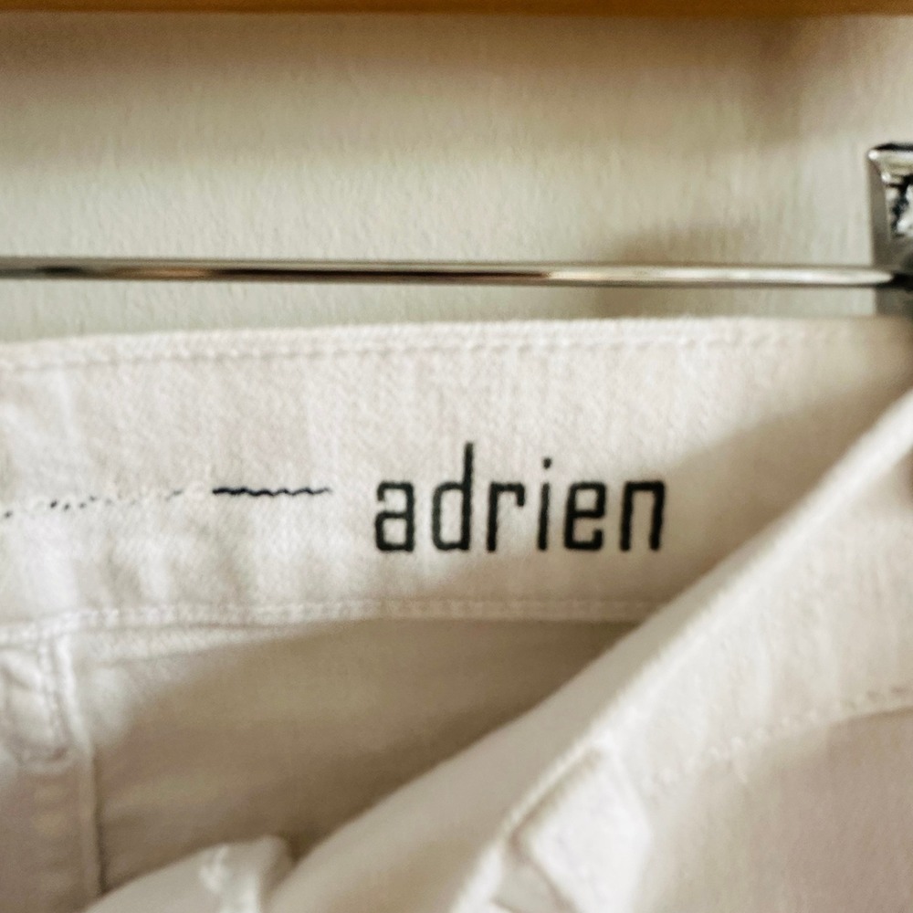 7 For All Mankind White Denim Adrien Jeans Women's Size 30 Premium Straight Leg - Picture 4 of 8
